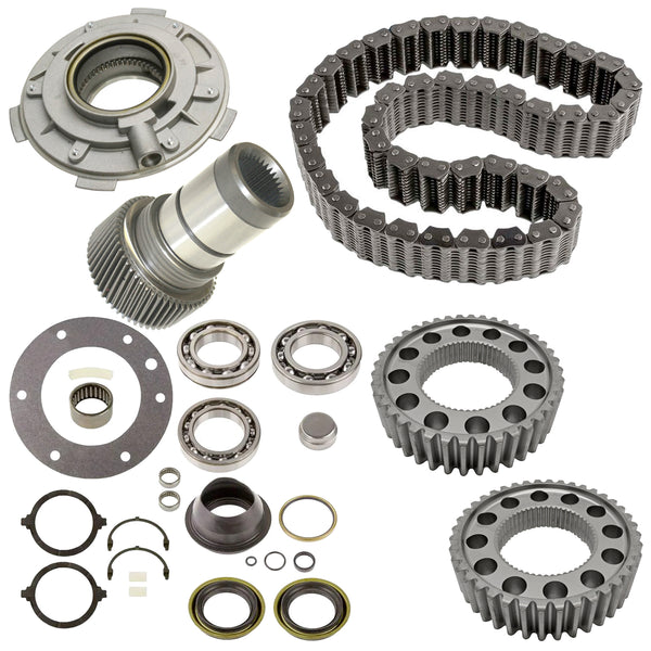 Ford 4WD NP273 Transfer Case Rebuild Kit w/ Bearings Chain Pump 34sp Input Shaft