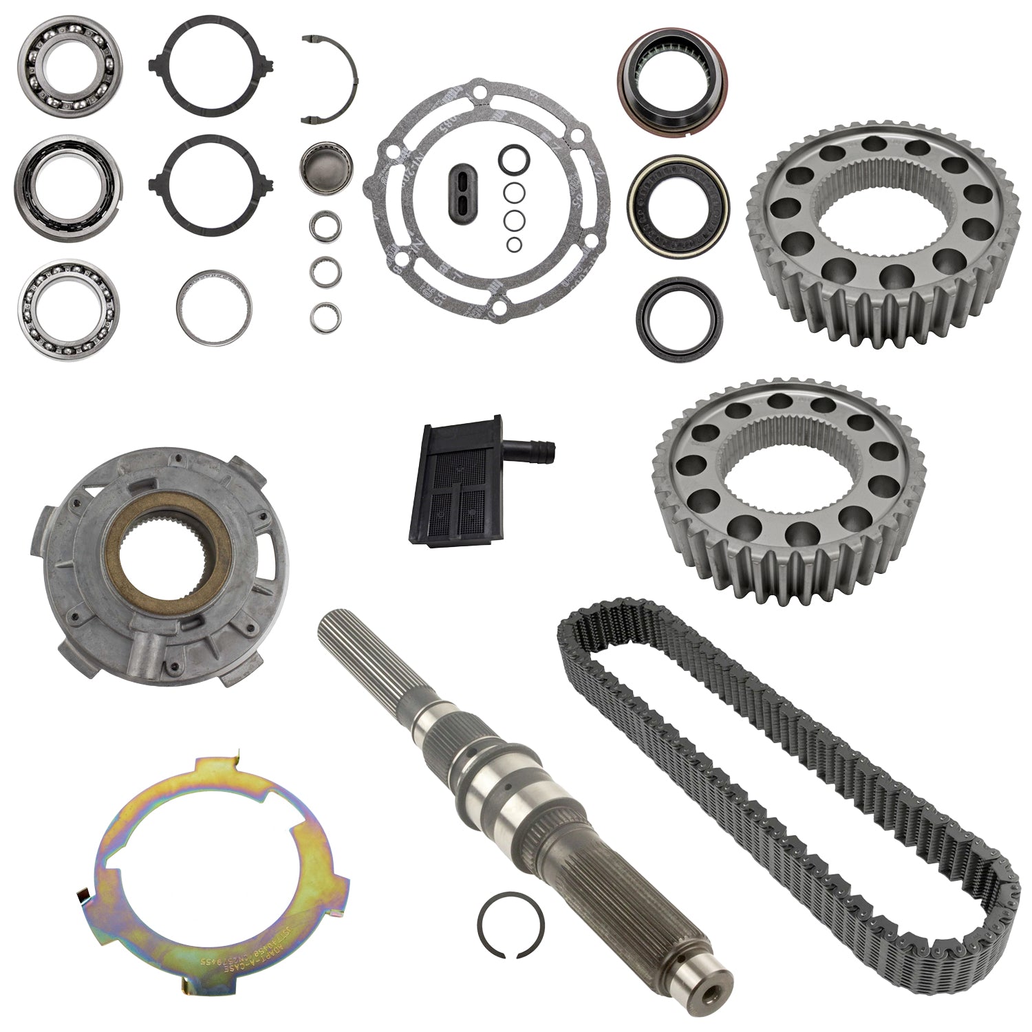 NP263XHD Transfer Case Rebuild Kit w/ Bearings Chain Sprockets Pump Ma ...