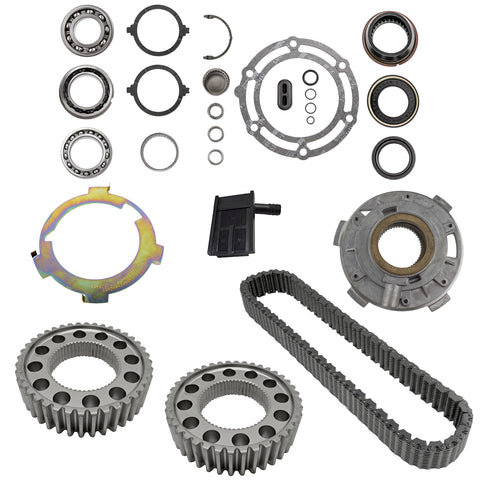 NP263XHD Transfer Case Rebuild Kit w/ Bearings Chain Sprockets Pump and Filter